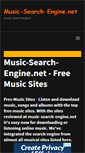Mobile Screenshot of music-search-engine.net